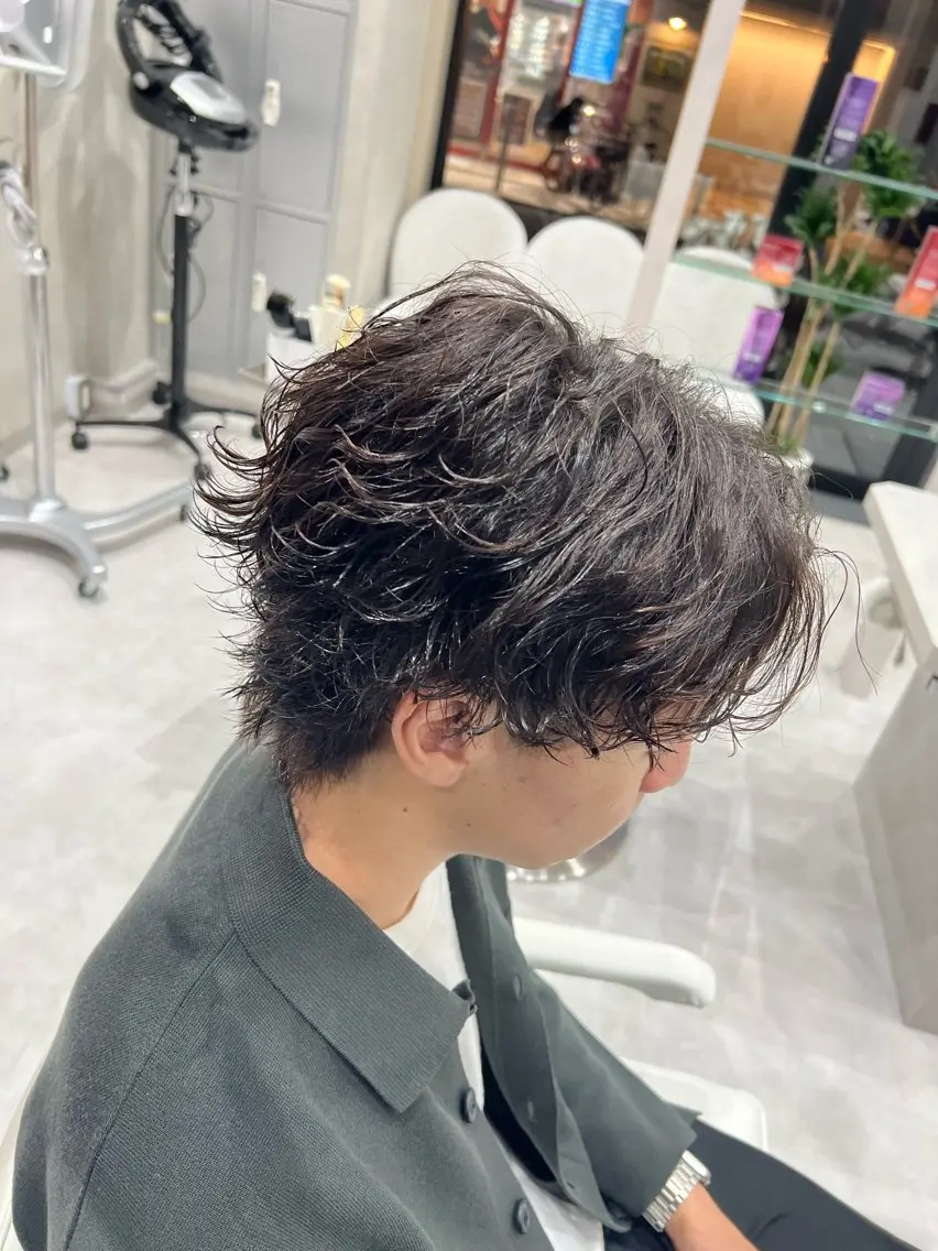 パーマ メンズ カット パーマ SENA 再現性 パーマと縮毛矯正のヘアスタイル