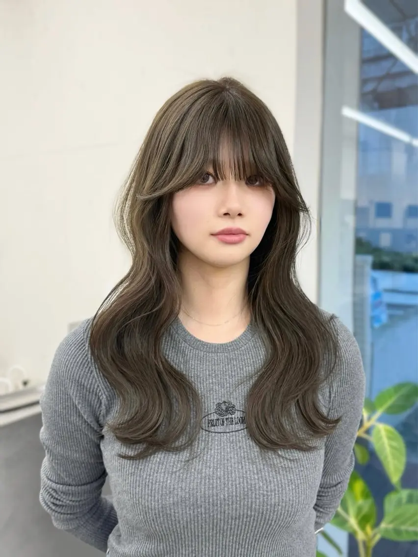 ロング カラー カット ヘアカラー 🦋韓国系指名No1 店長/圓山 祐也🦋のヘアスタイル