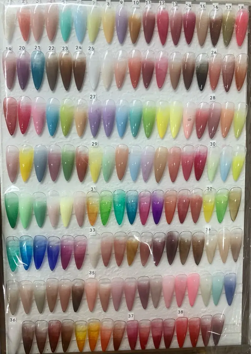 💖カラーグラデーション～ベース付き（オフなし）の写真