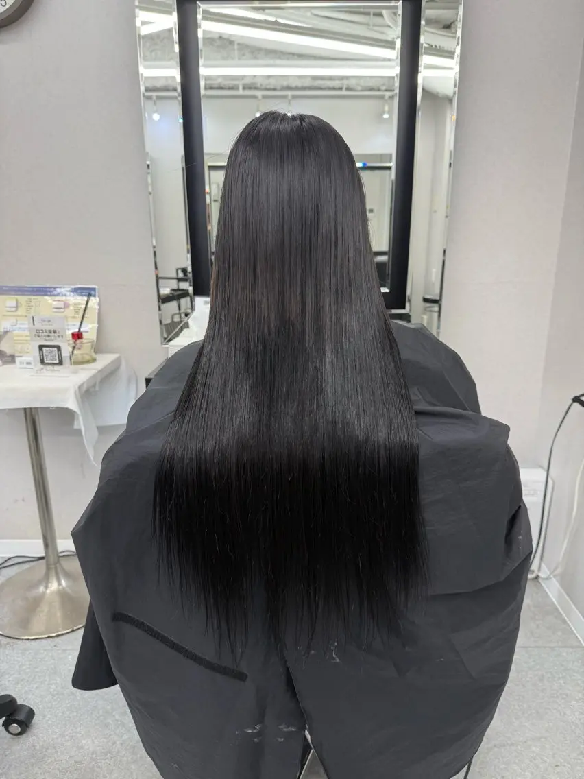 ロング エクステ カット エクステ 𝙃𝘼𝙍𝙐🎀 韓国×エクステのヘアスタイル