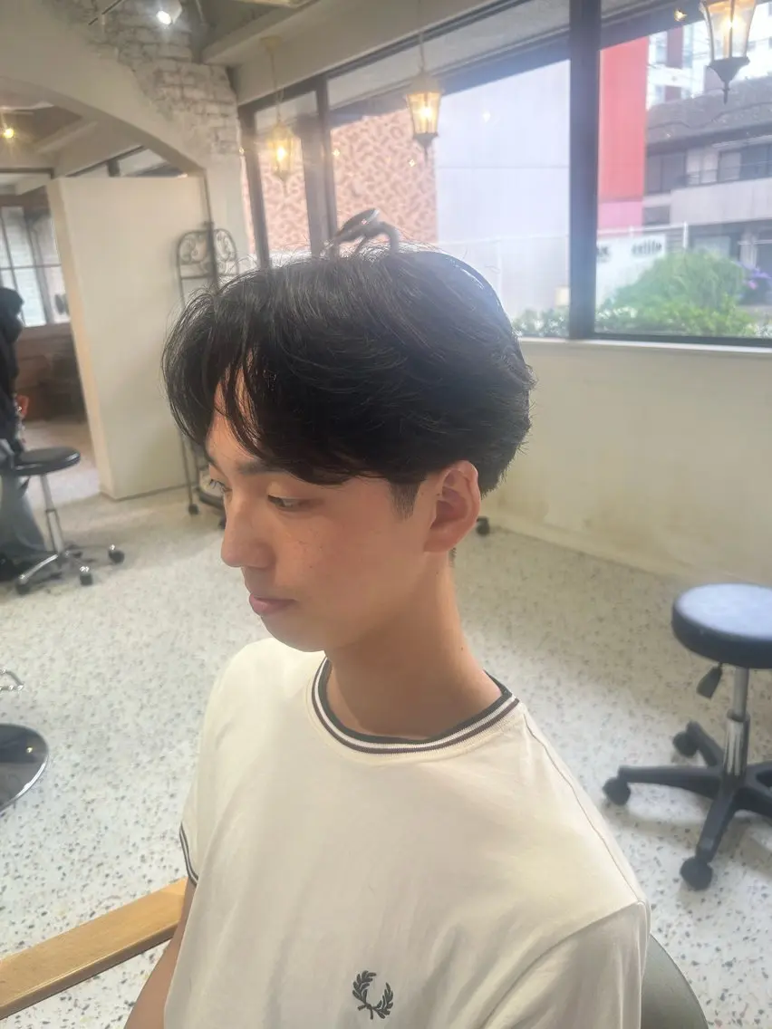ミディアム 韓国風メンズカット 🇰🇷小川優のヘアスタイル