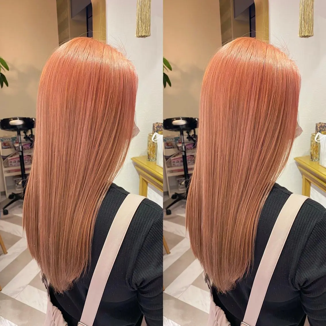 ミディアム ヘアカラー トリートメント レイヤーカット /透明感カラー西田のヘアスタイル
