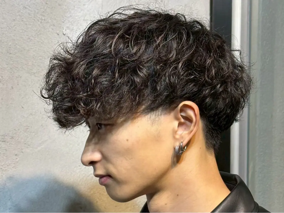 パーマ メンズ 長瀬 優翔のヘアスタイル