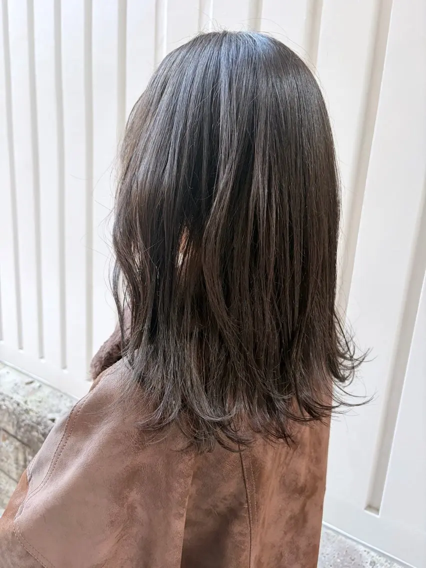 ミディアム カラー 【顔まわりレイヤー】 TAIGA🐯のヘアスタイル