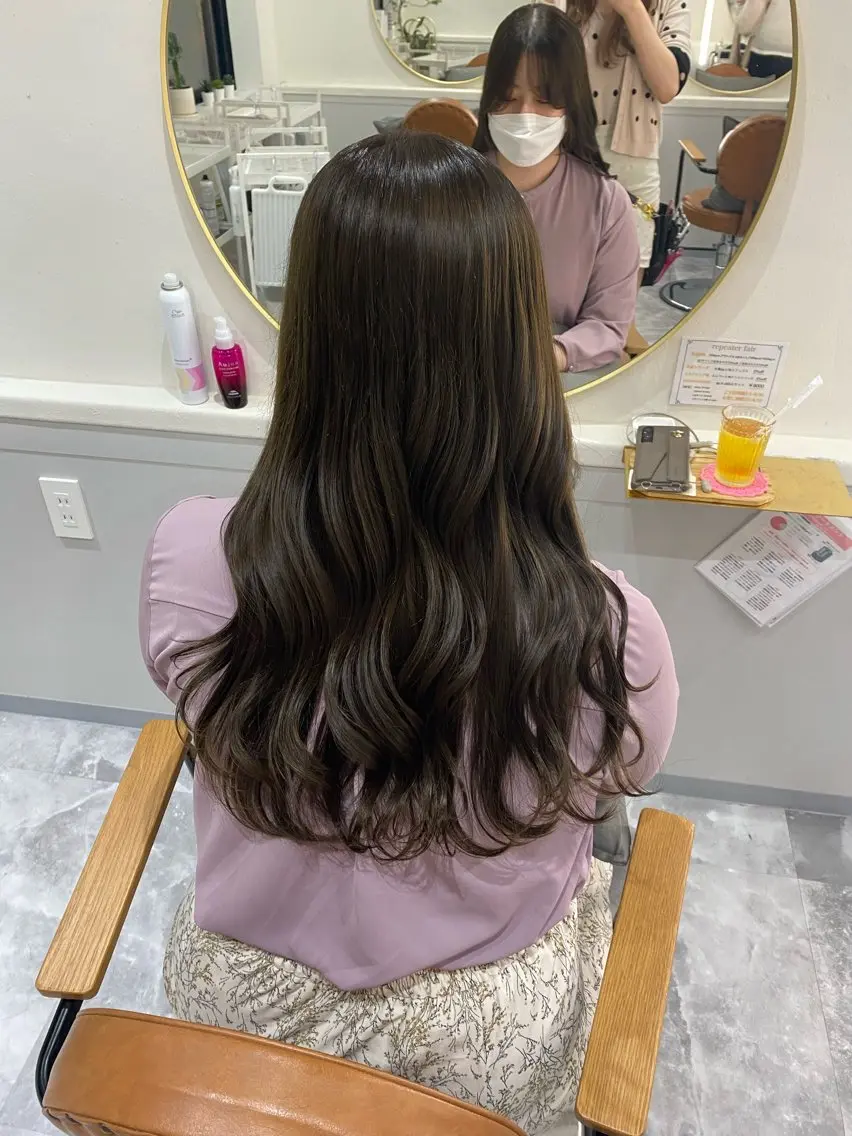 【人気no1✨】透明感イルミナカラー＋7種トリートメント🤍の写真