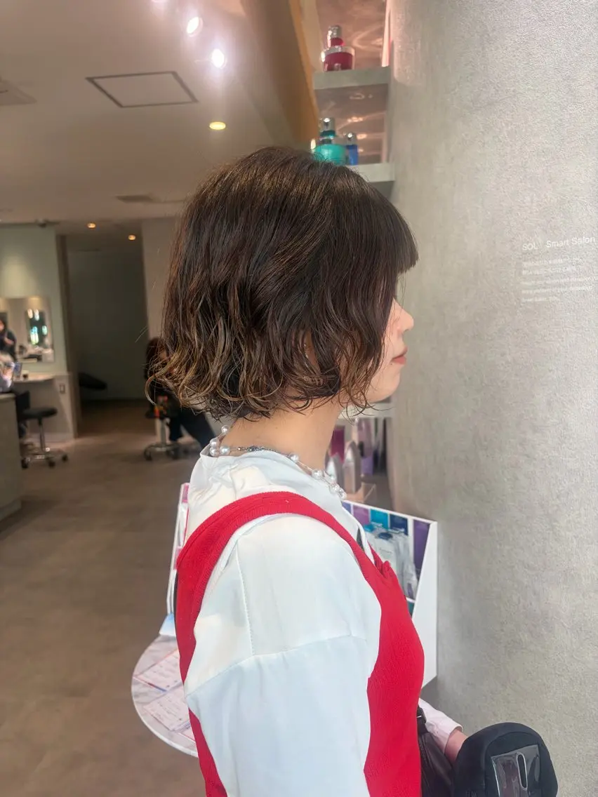 ショート パーマ ボブ カット パーマ Sol / chika🪽のヘアスタイル
