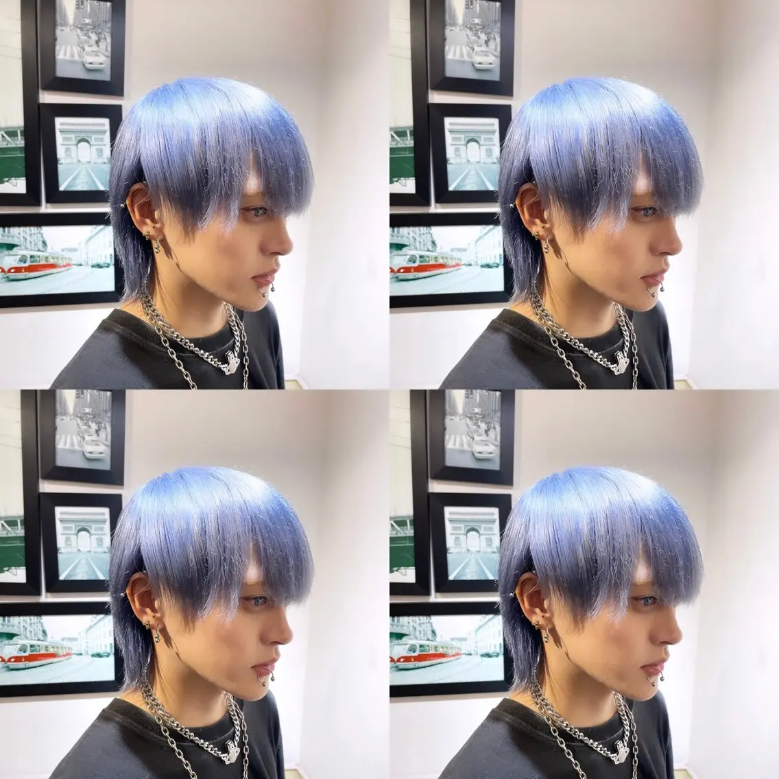 ショート カラー ブルーカラー シルバー 🌟トップデザイナー 高橋🌟のヘアスタイル