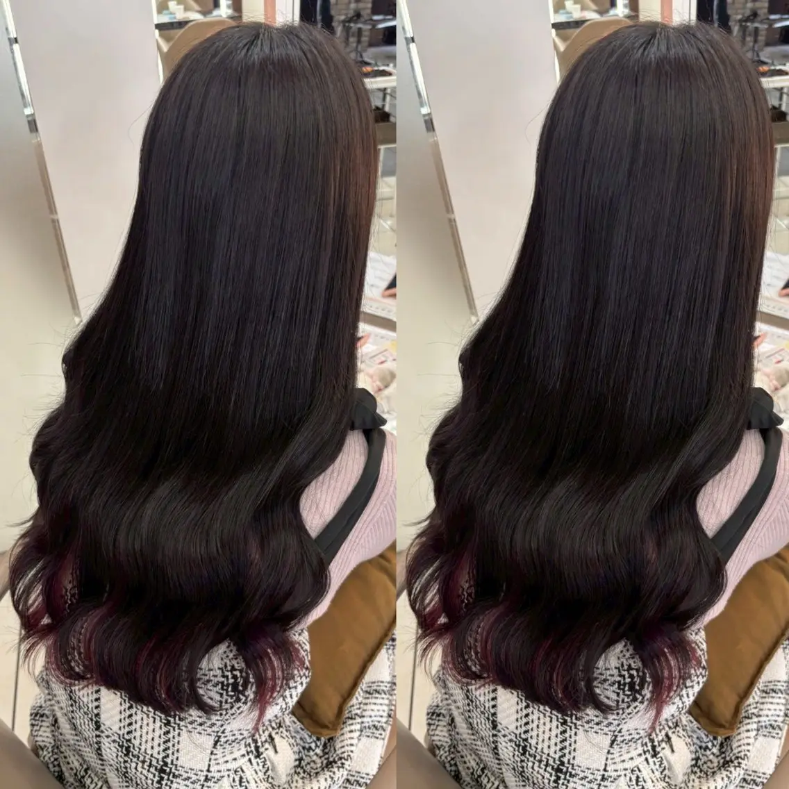 ロング ヘアアレンジ シールエクステ エクステ 羽エク指名No1✨️ シールエク🌙しぇるのヘアスタイル