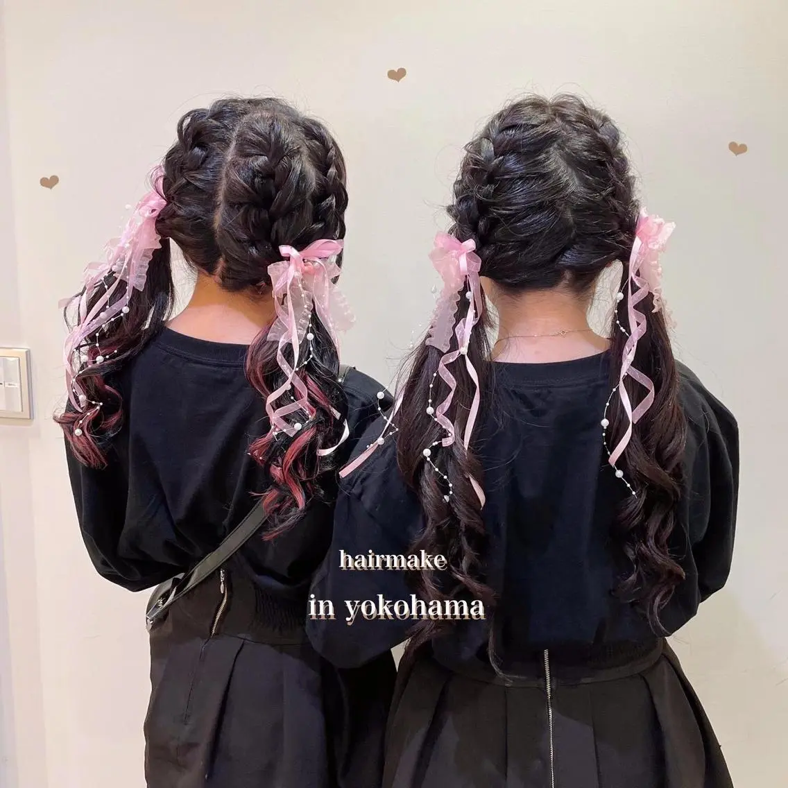 ロング ヘアアレンジ ツインテール シールエクステ横浜 🐏☁️miminaのヘアスタイル