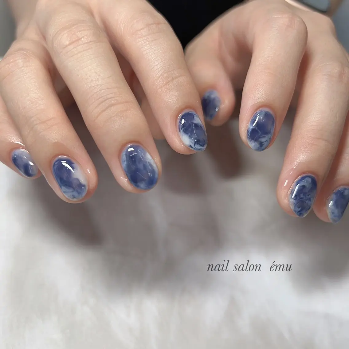 ミディアム ネイル ハンドネイル nail salon émuのネイルデザイン