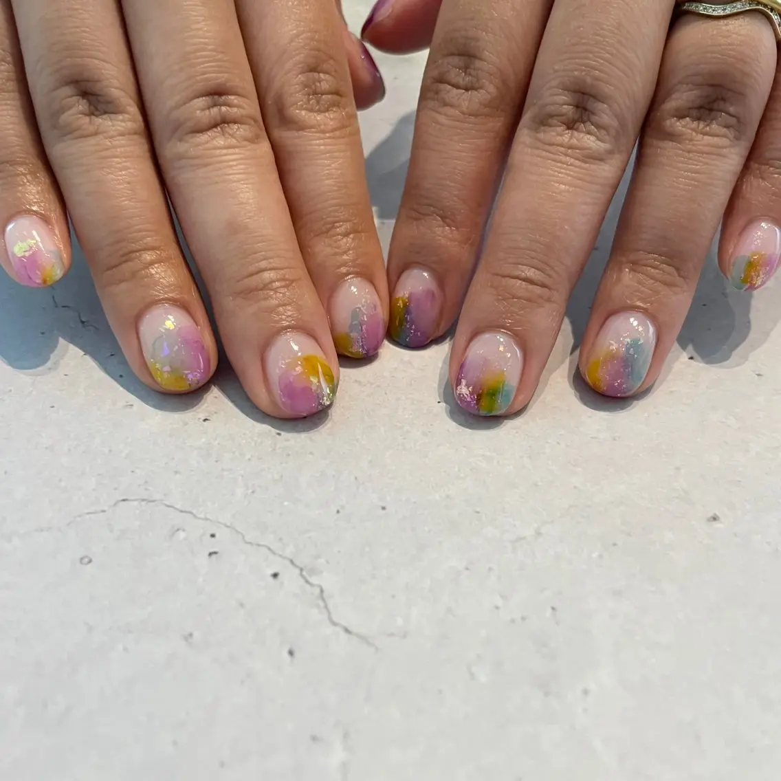 ショート ハンドネイル GIZELE ひばりヶ丘nailのネイルデザイン
