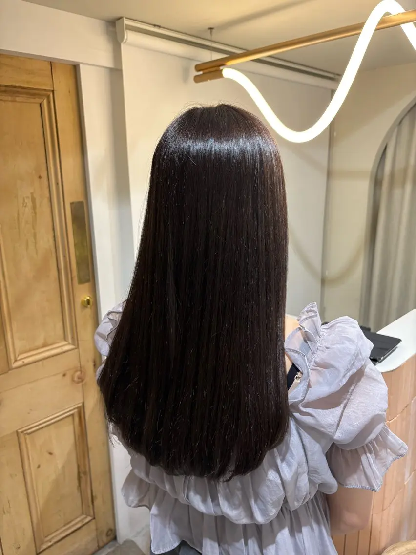 【🍀艶カラー🍀】ダメージ減カラー+髪質改善ライト✨の写真
