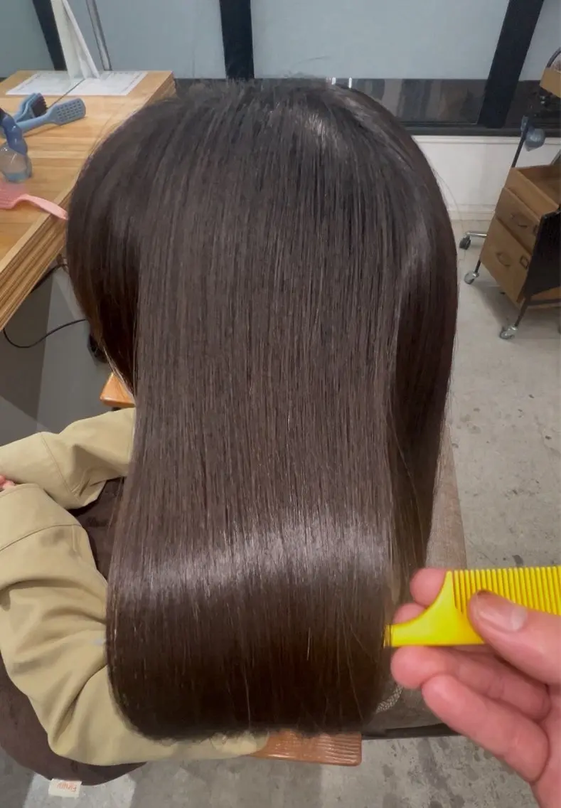 ロング カラー ヘアカラー 髪質改善JILL 🤍🩵AIのヘアスタイル