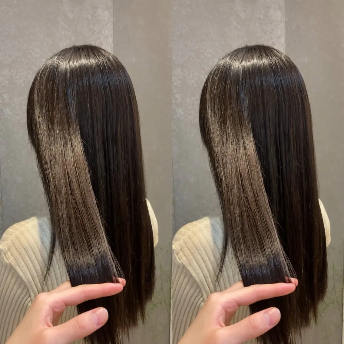 セミロング カラー トリートメント み うのヘアスタイル
