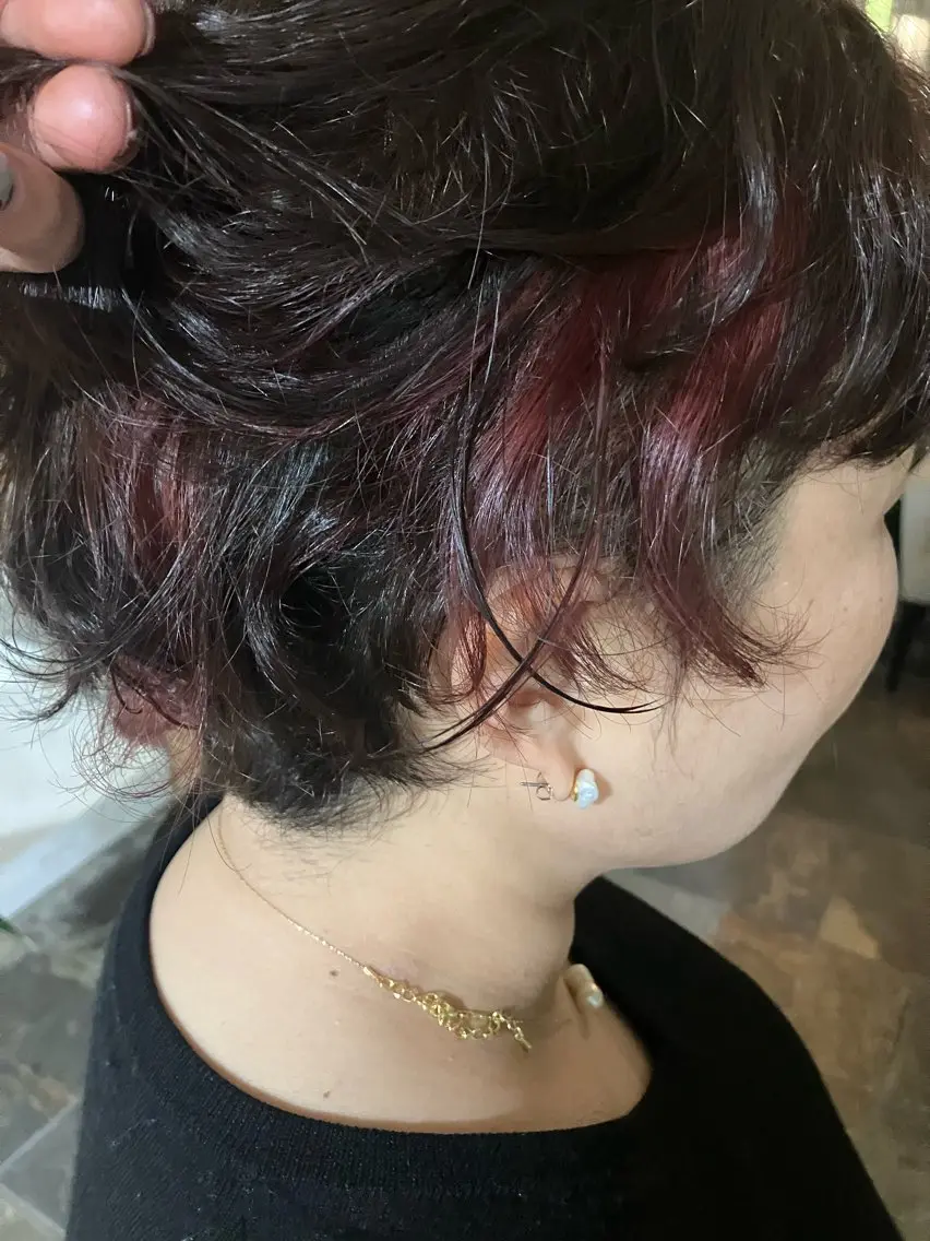 カラー ブリーチ デザインカラー CUT純 kirinaのヘアスタイル