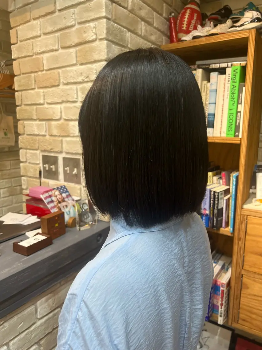 ミディアム 髪質改善 縮毛矯正 カット 縮毛矯正 増田 晃大のヘアスタイル