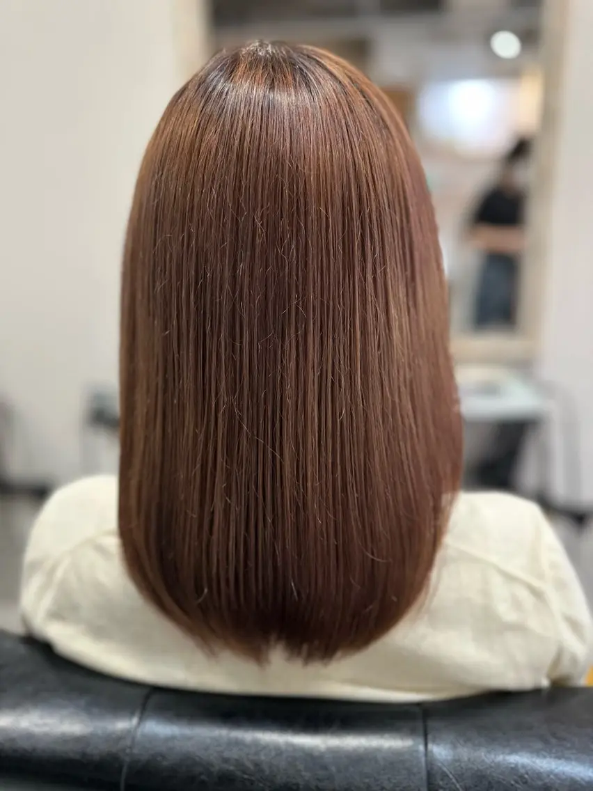 ミディアム カラー ヘアカラー 福西晃希 【艶髪・髪質改善】のヘアスタイル