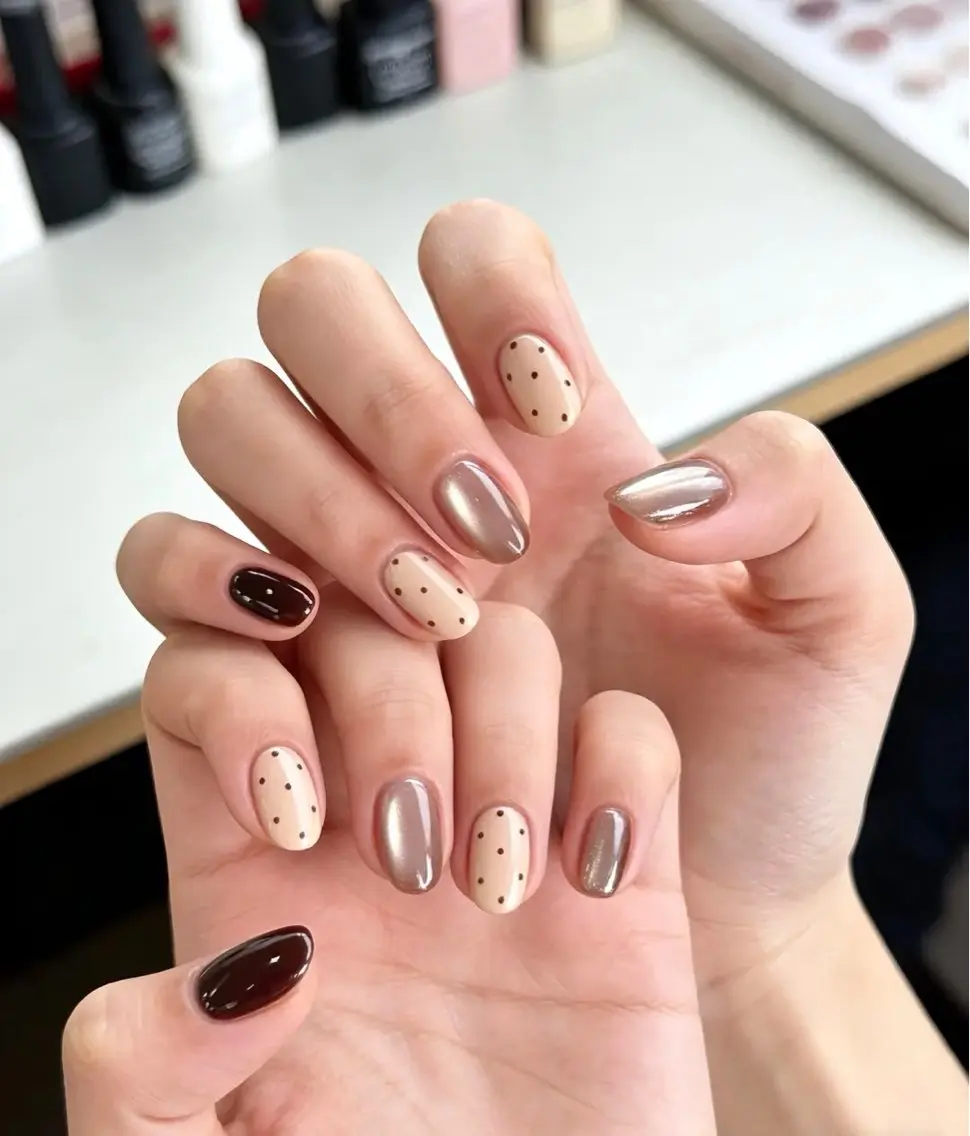 ネイル 長さ出し フレンチネイル グラデーション 韓国ネイル マグネットネイル ハンドネイル Lannie nailのネイルデザイン