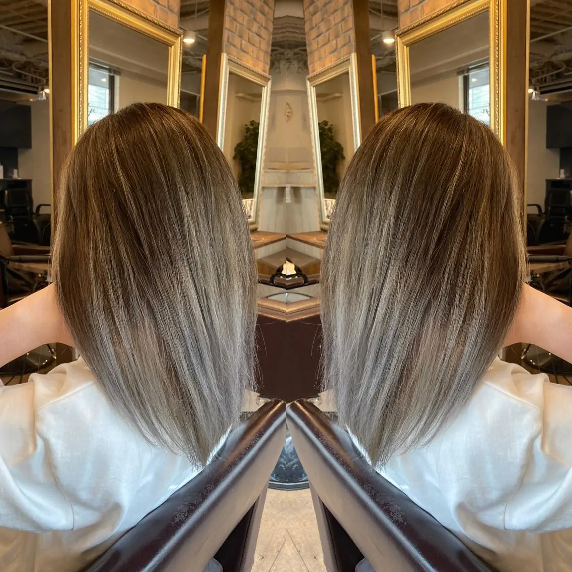 ミディアム カラー パーマ ヘアアレンジ 美髪・艶髪特化美容師 RYOJIのヘアスタイル