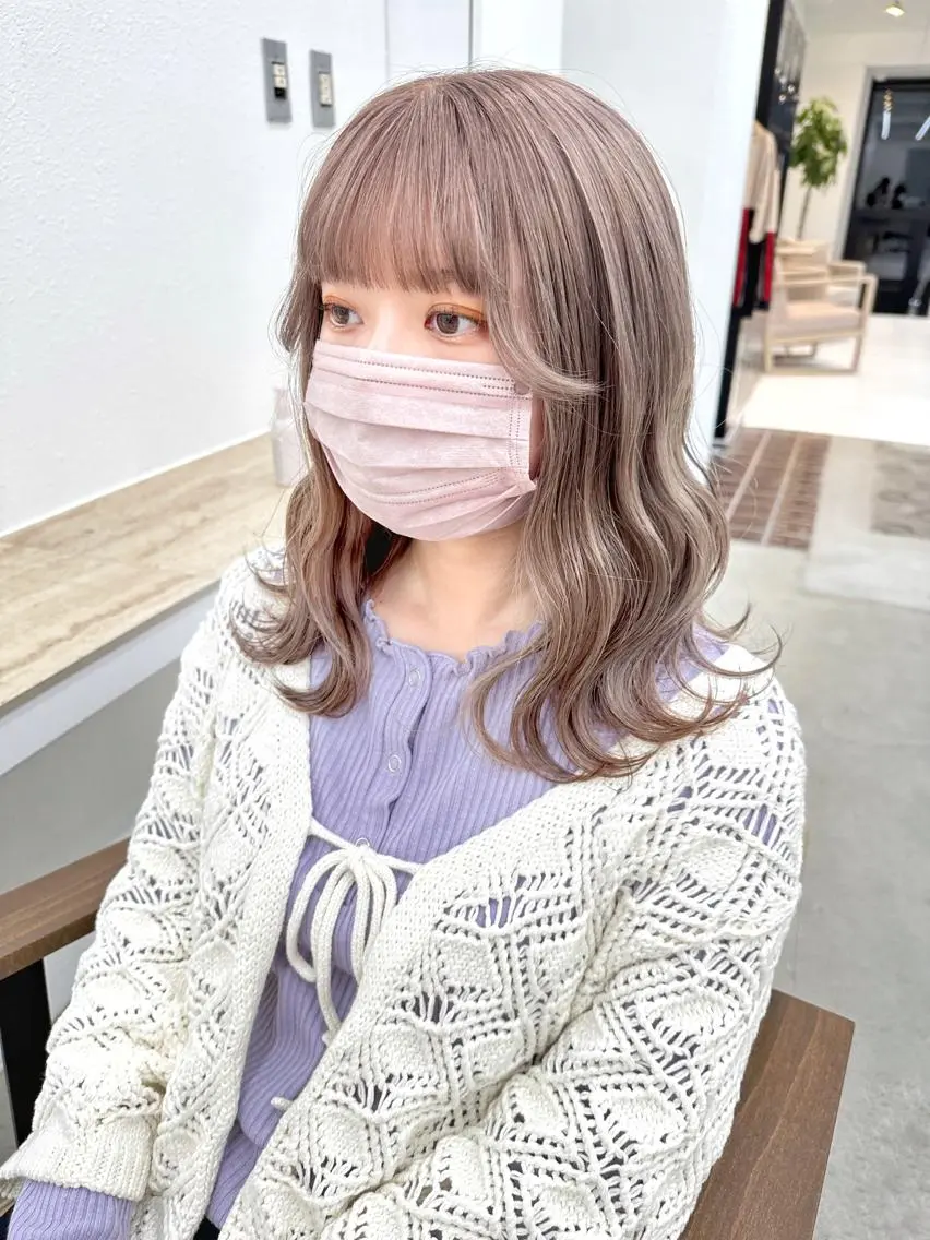 カット＋ケアブリーチ＋カラー＋ケアプロトリートメント🤍の写真