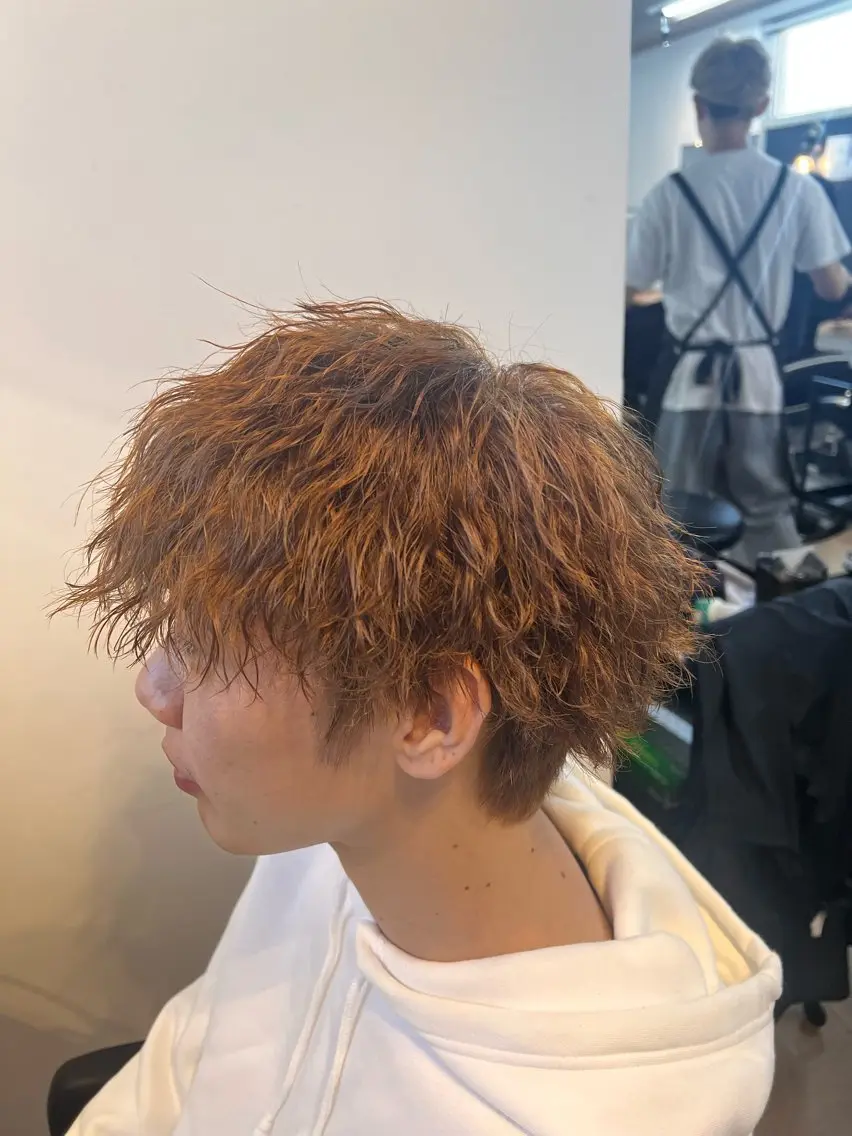 メンズ カット ヘアカラー パーマ 毛流れ矯正支持率 No.1🔥瀬川竜生のヘアスタイル