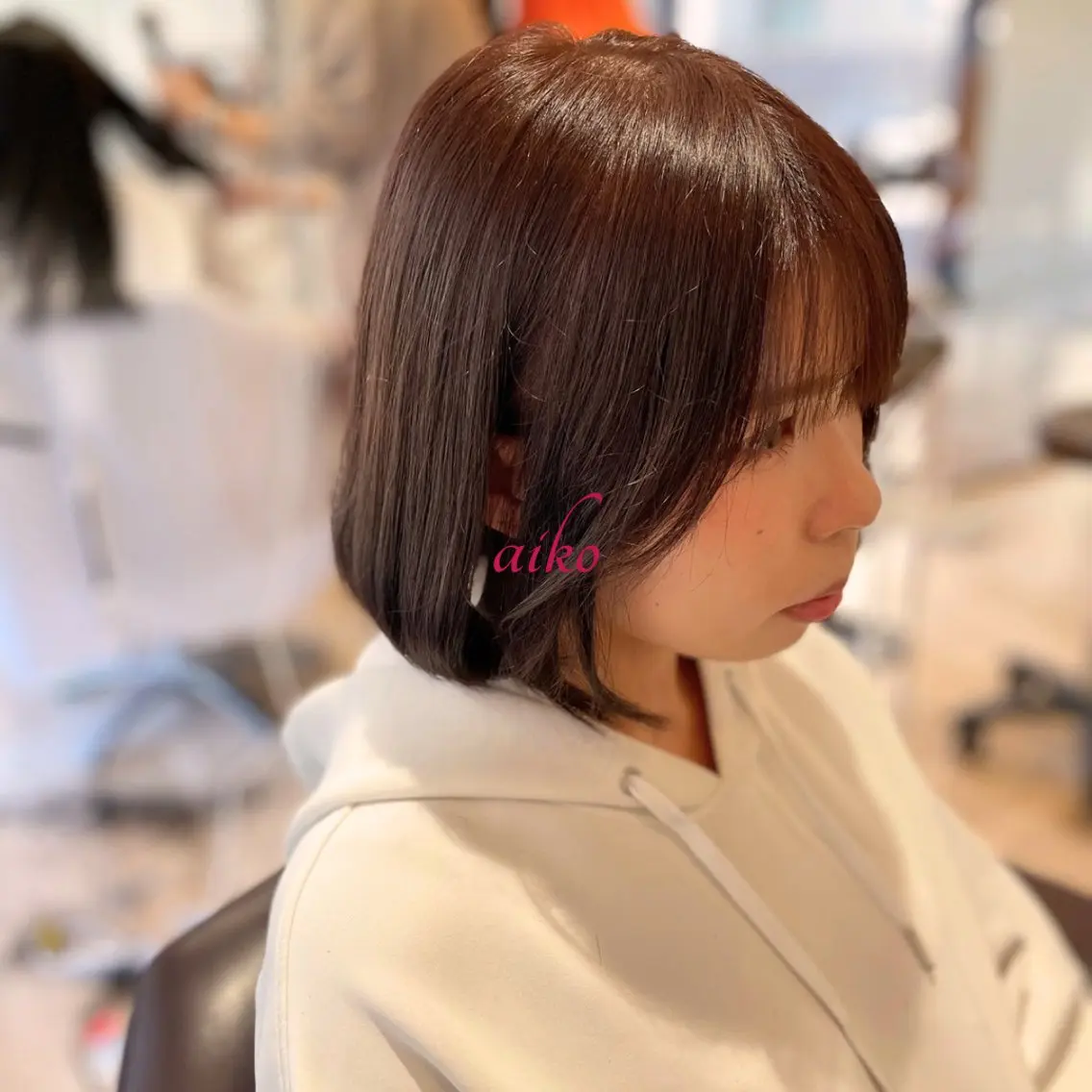 🌸春はポイントカラーの季節🌸ライトニングハイライトorインナーカラー+カット+TRの写真