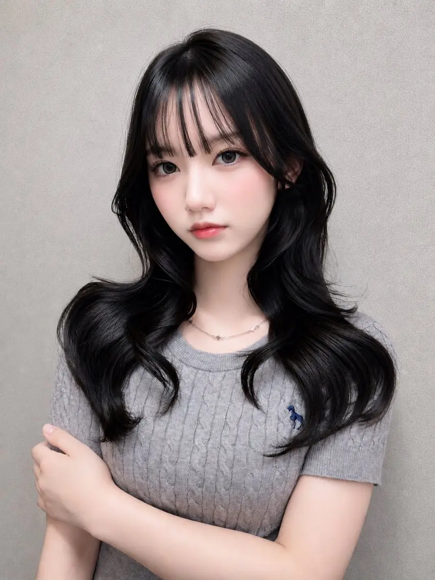 セミロング カット ヘアカラー maya🇰🇷韓国 レイヤー/顔まわりのヘアスタイル