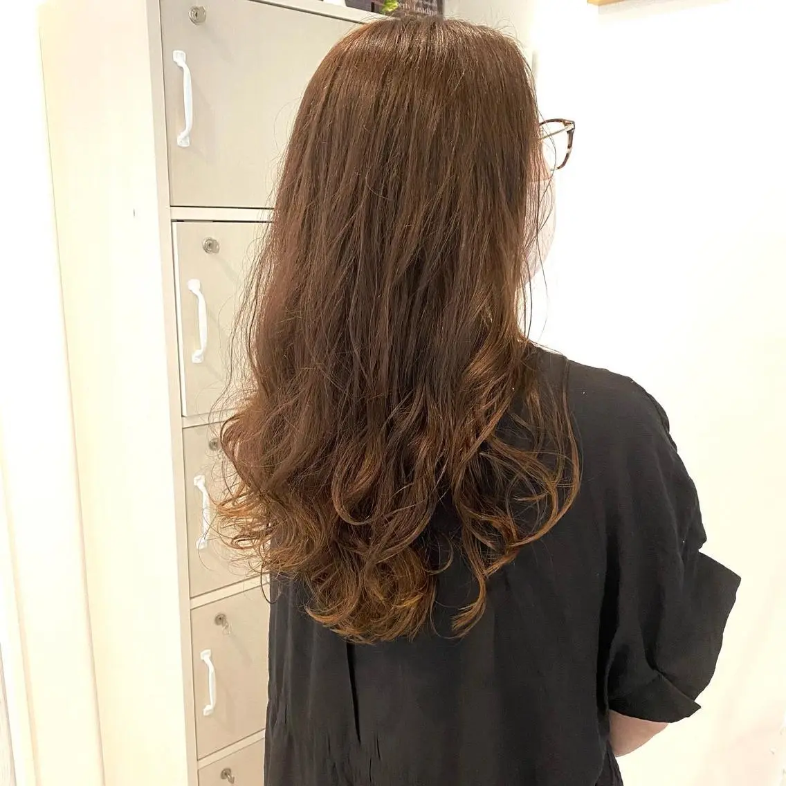ロング パーマ ロング デジタルパーマ 柴田 久美子のヘアスタイル