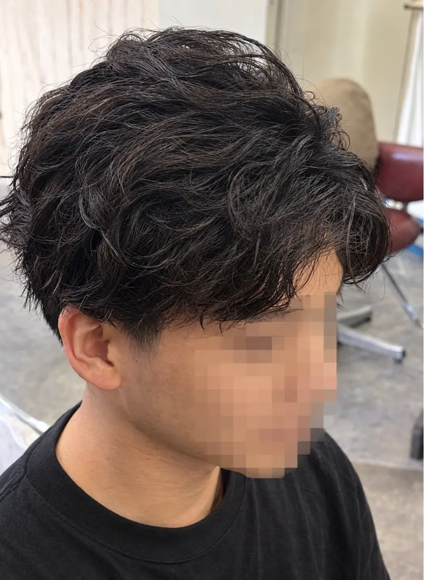 ショート パーマ メンズ カット 齋藤 優太朗のヘアスタイル