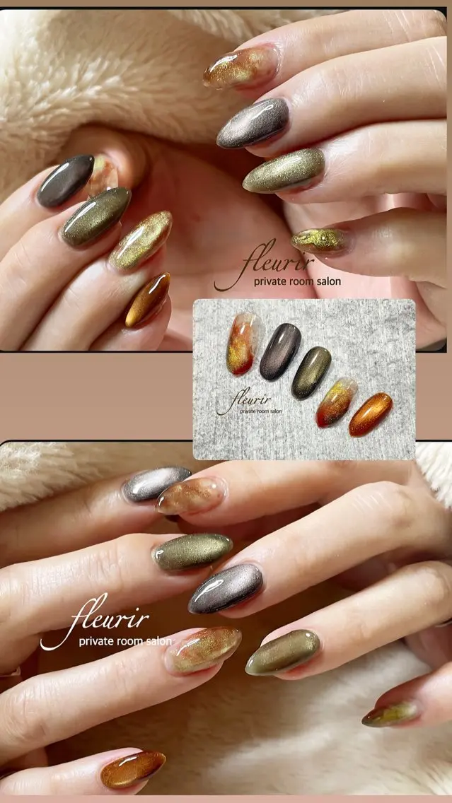 ネイル ハンドネイル フルリール 【プライベートサロンのネイルデザイン