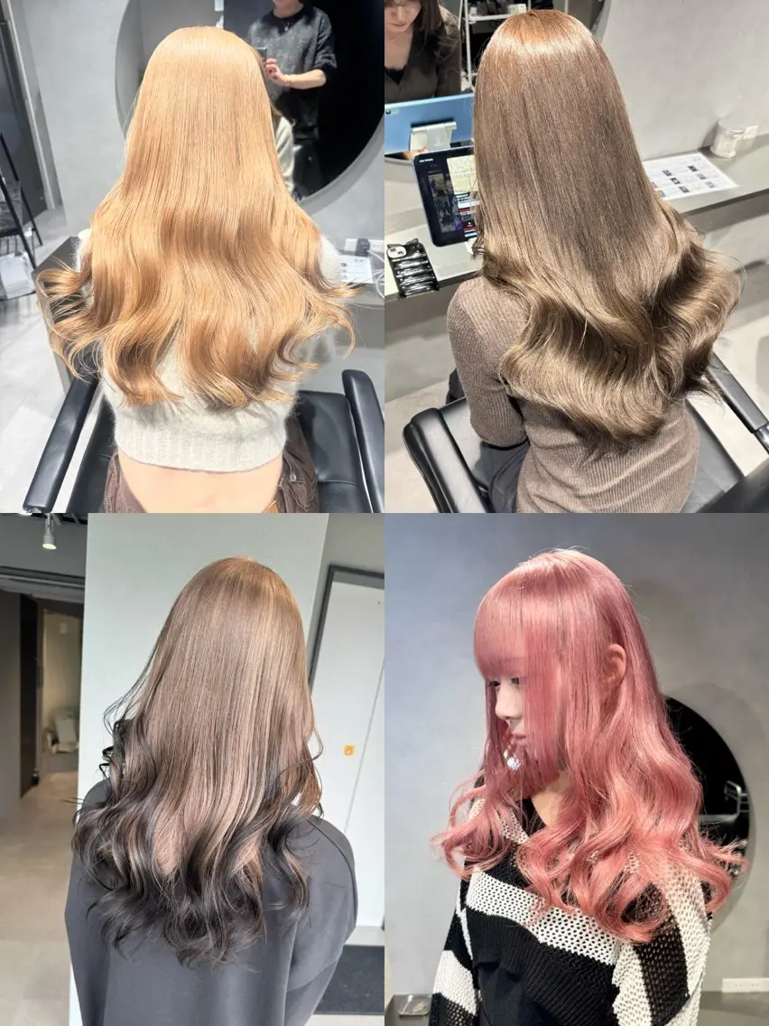 ロング カラー バレイヤージュ ミストバング ベージュカラー ブリーチ 抜きっぱなしブロンド 札幌美容師/ブリーチ /ハイトーン/Doiのヘアスタイル