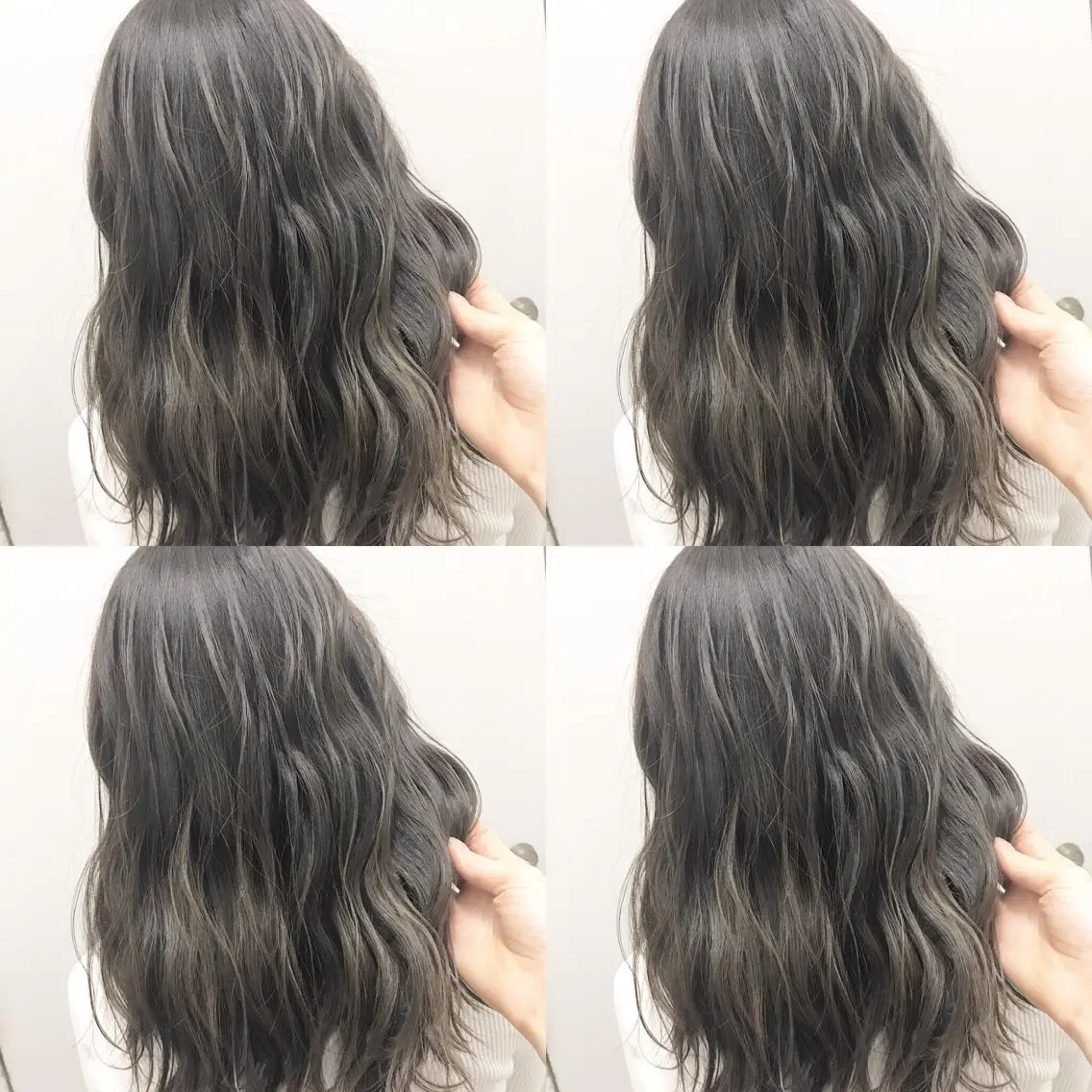 ロング カラー ヘアアレンジ グレージュ ハイライトカラー ハイライト 🫧柔色/トレンド カラー/川辺晴加のヘアスタイル
