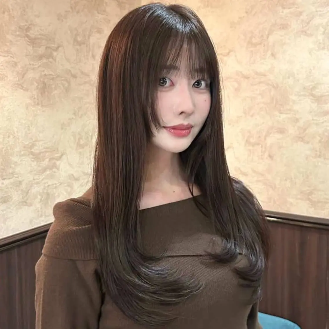 ロング カラー カット ヘアカラー トリートメント 🍒ハイレイヤー🍒 海外ヘア🍒Momoのヘアスタイル