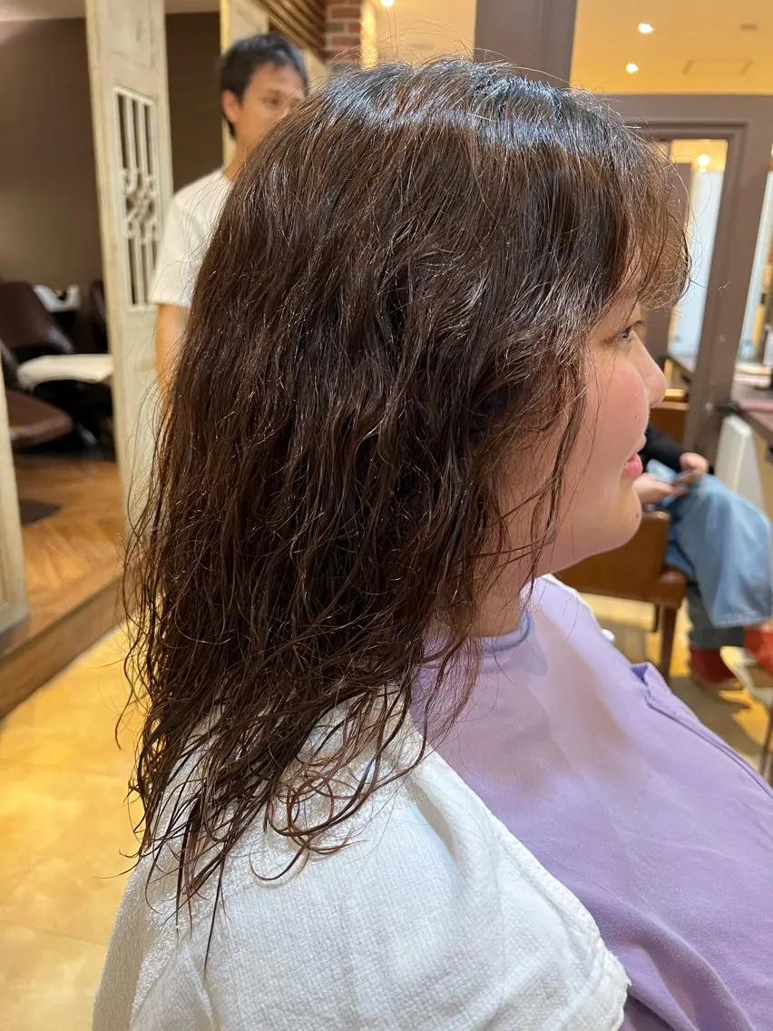 ロング パーマ 髙橋 俊介のヘアスタイル