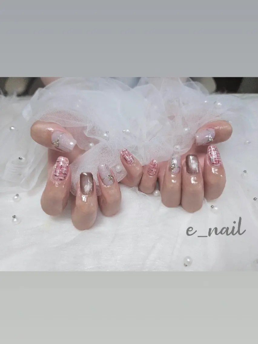 ネイル e_nail🍀自宅 サロン八潮eri☆　のネイルデザイン
