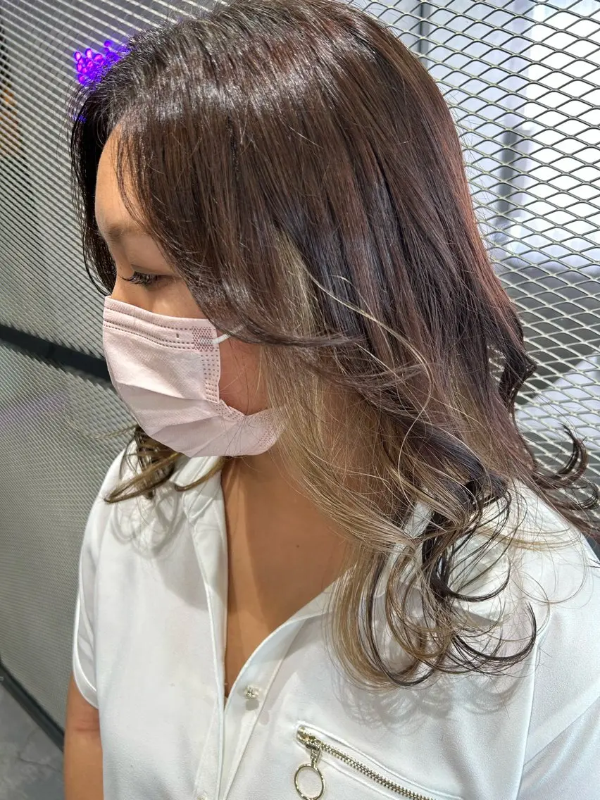 ミディアム カラー カット ヘアカラー 平畑 直将のヘアスタイル