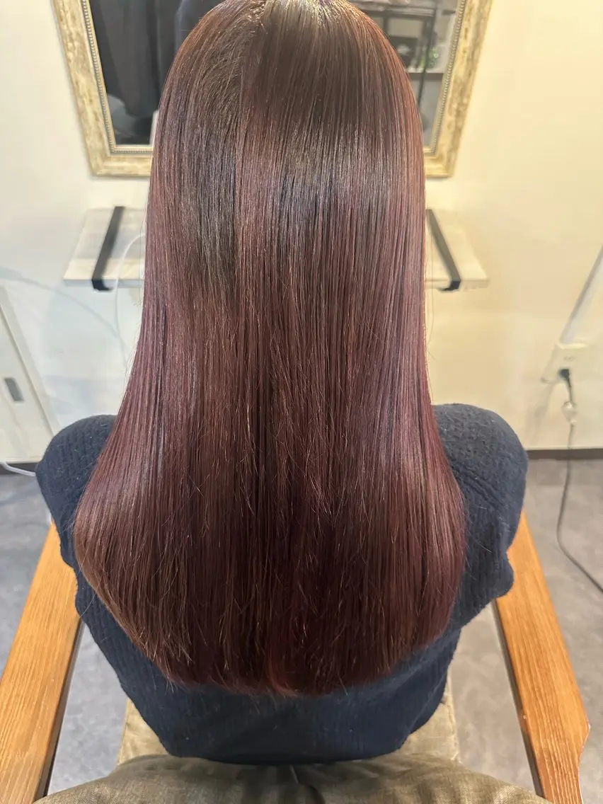 カラー ラベンダーカラー ピンクカラー ピンクラベンダー ヘアカラー Sherry/R 三川町　木村祐里奈のヘアスタイル