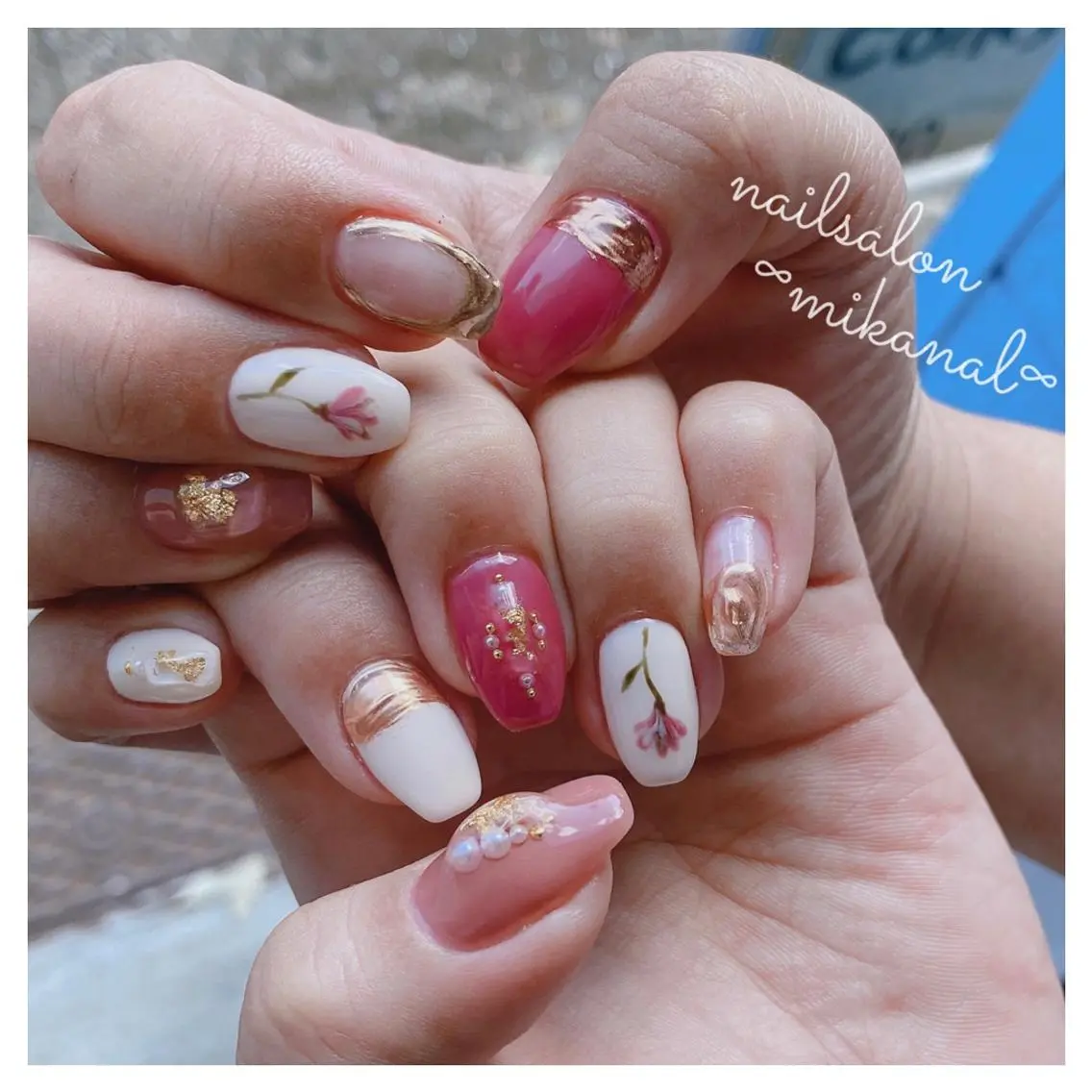 ネイル ハンドネイル nailsalon ∞ ﾐｶﾅﾙ ∞のネイルデザイン