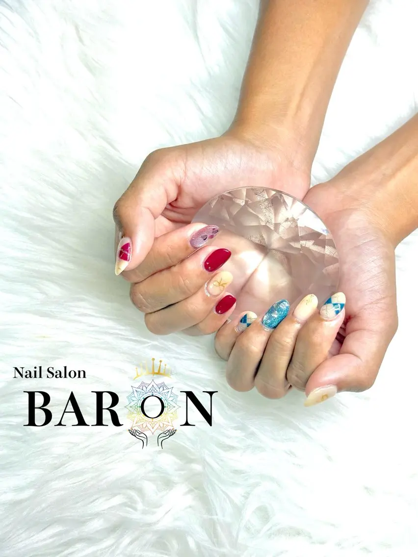 ネイル ハンドネイル BARON本厚木店 🐹RIN🐹のネイルデザイン