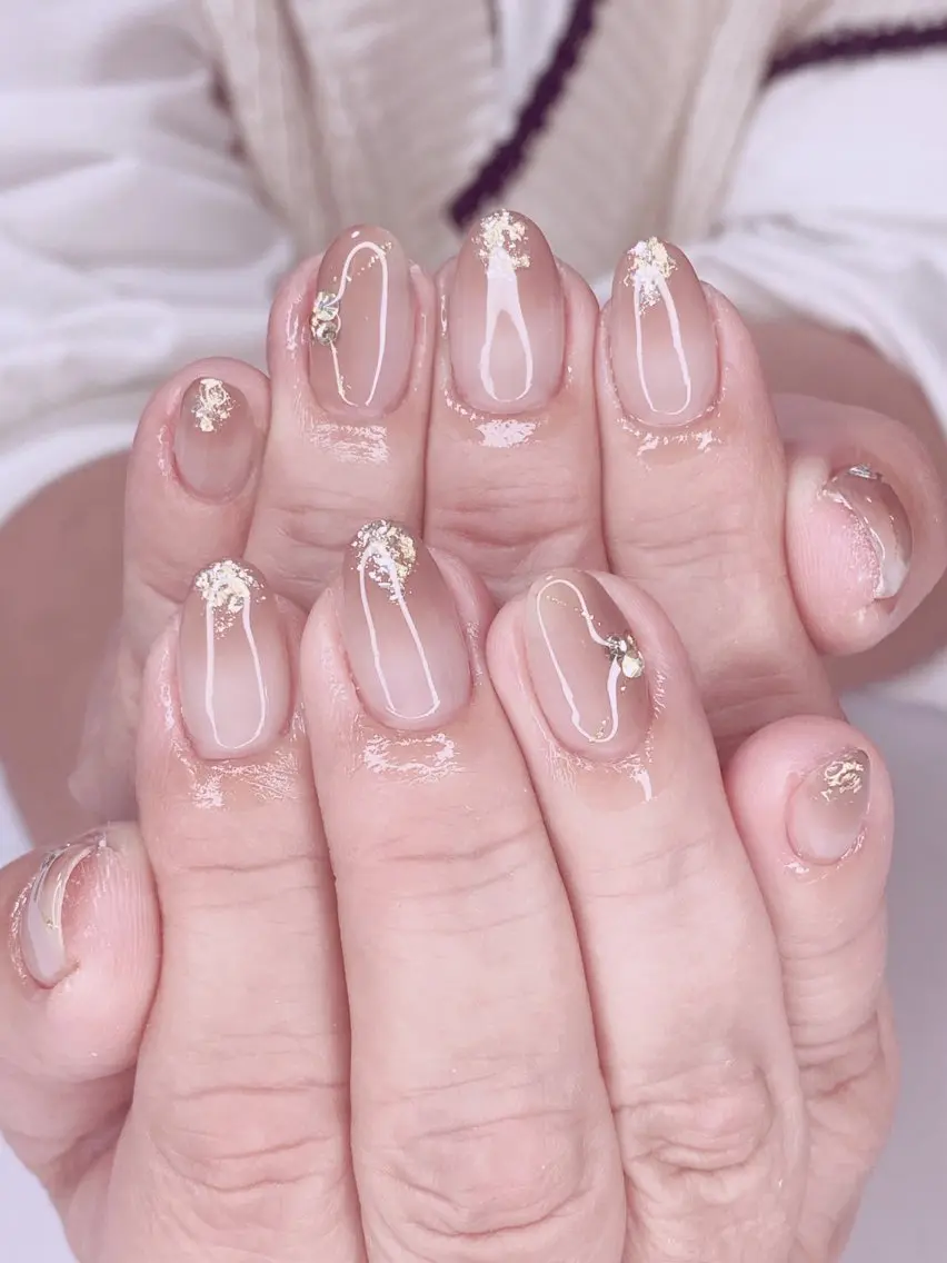 ネイル アートネイル オーロラネイル 桜ネイル クリアネイル フットネイル Ｎail Ｓalon ertiのネイルデザイン