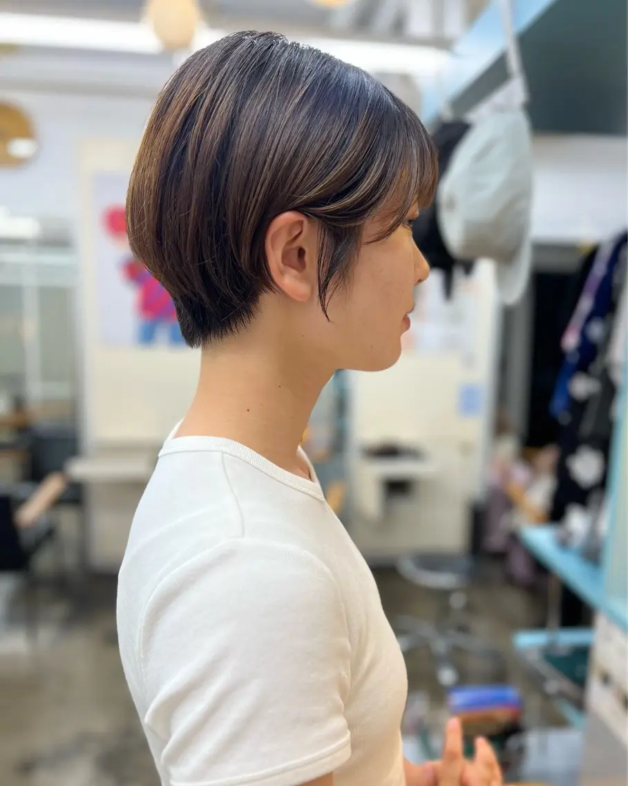ショート カット chamo 朝ラク5分ショートのヘアスタイル