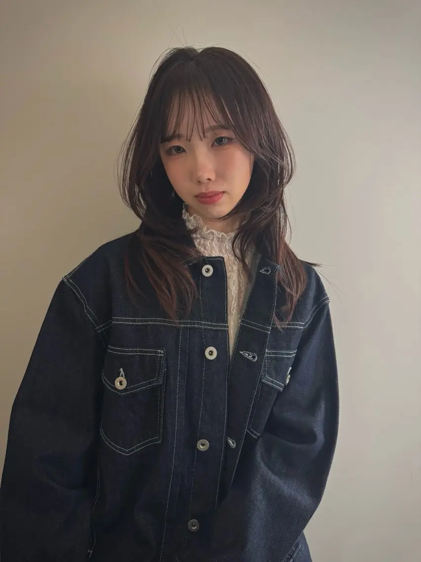 セミロング カラー ヘアカラー ROSTAR セイゴのヘアスタイル