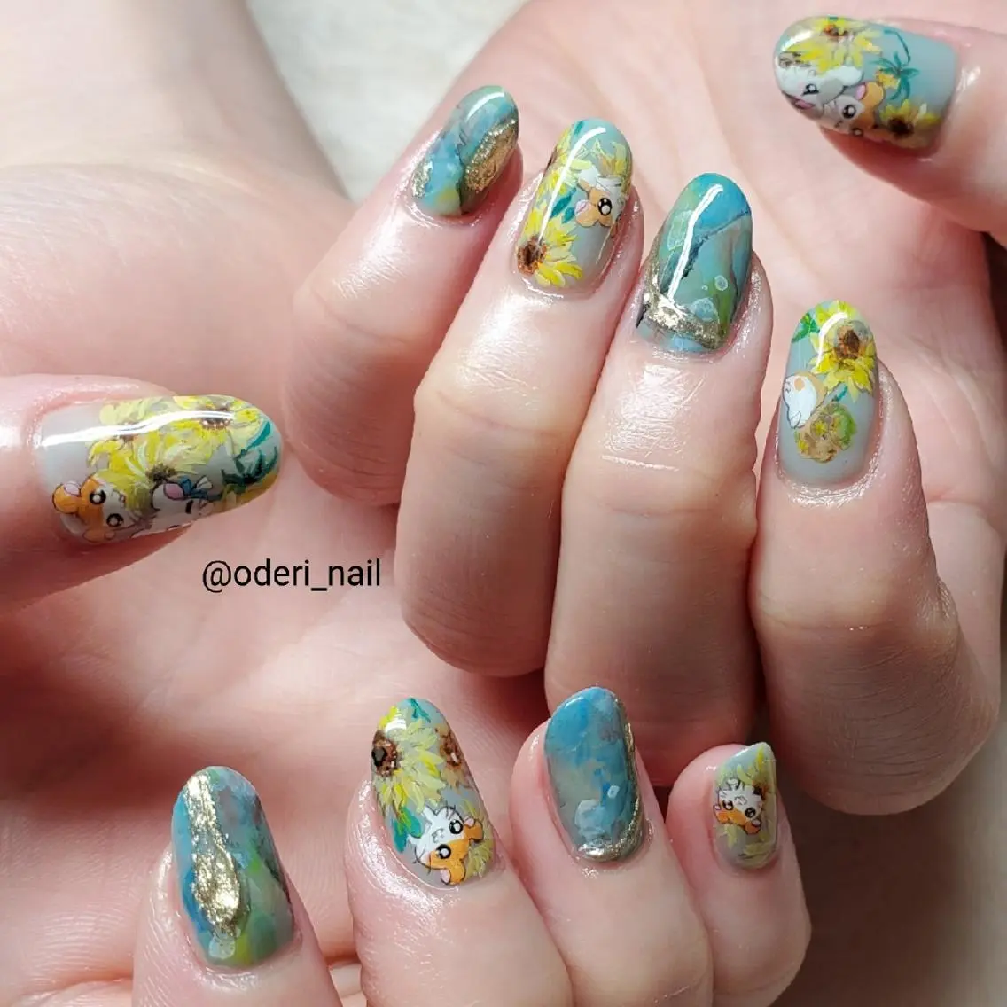 ネイル アートネイル ジェルネイル おで@ oderi_nailのネイルデザイン