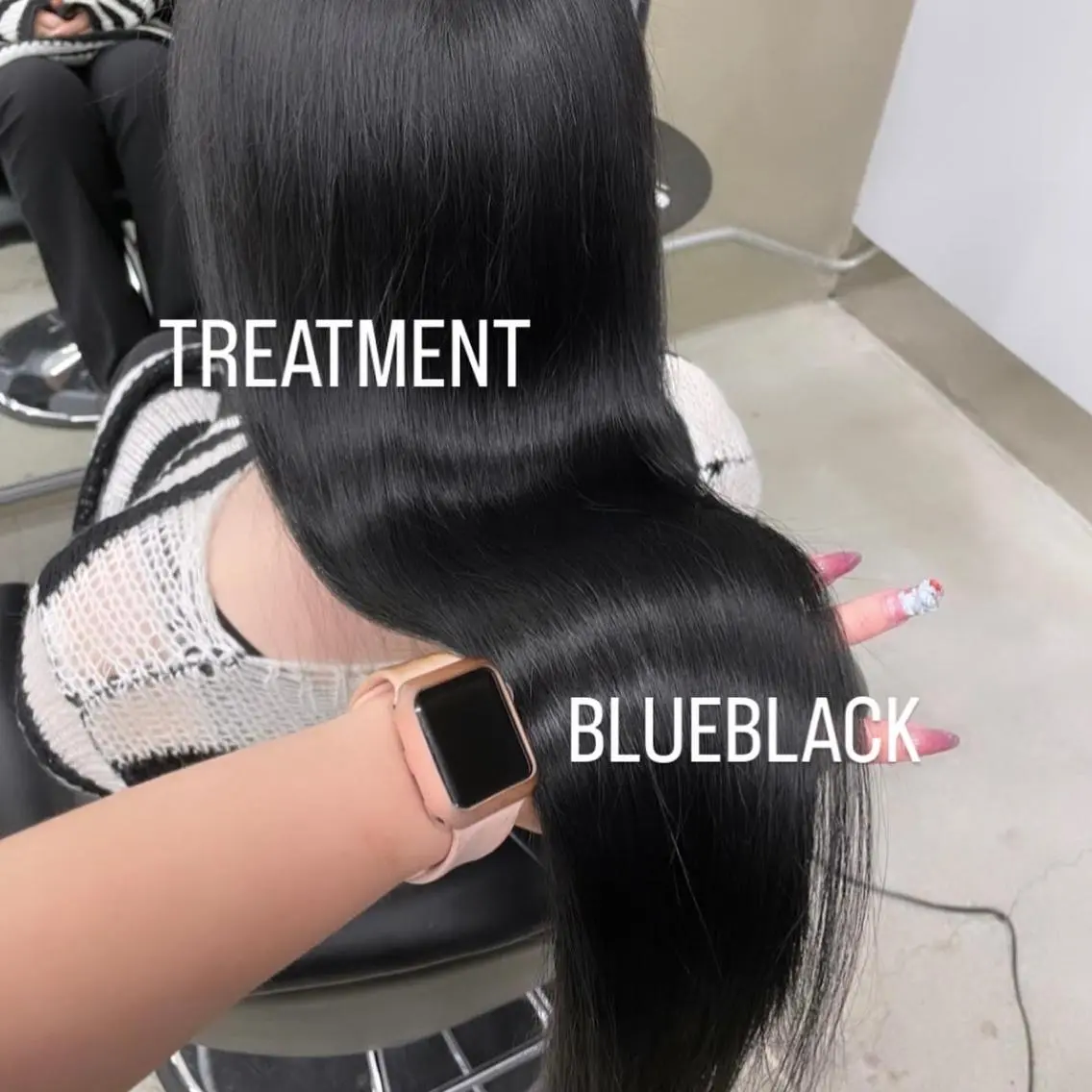 ロング カラー エクステ🩵ブリーチ 韓国ヘア🩵KAEのヘアスタイル