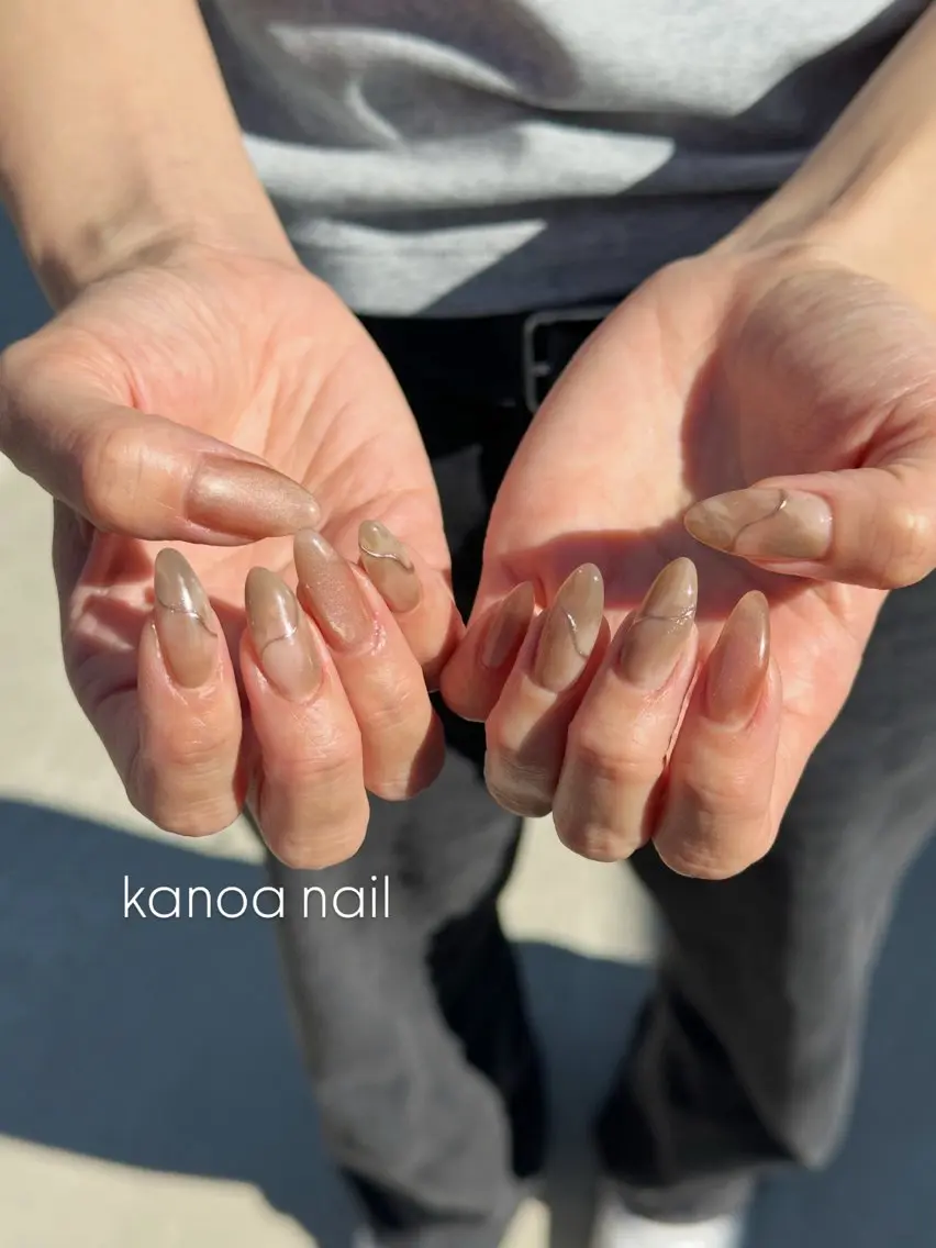 ネイル マグネットネイル ハンドネイル megu_ kanoanailのネイルデザイン