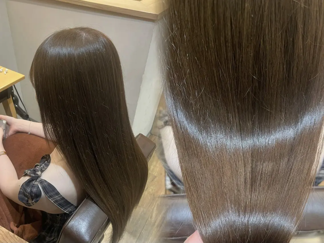 ロング カラー ヘアカラー ☁️艶カラー☁️田邉 栞璃のヘアスタイル