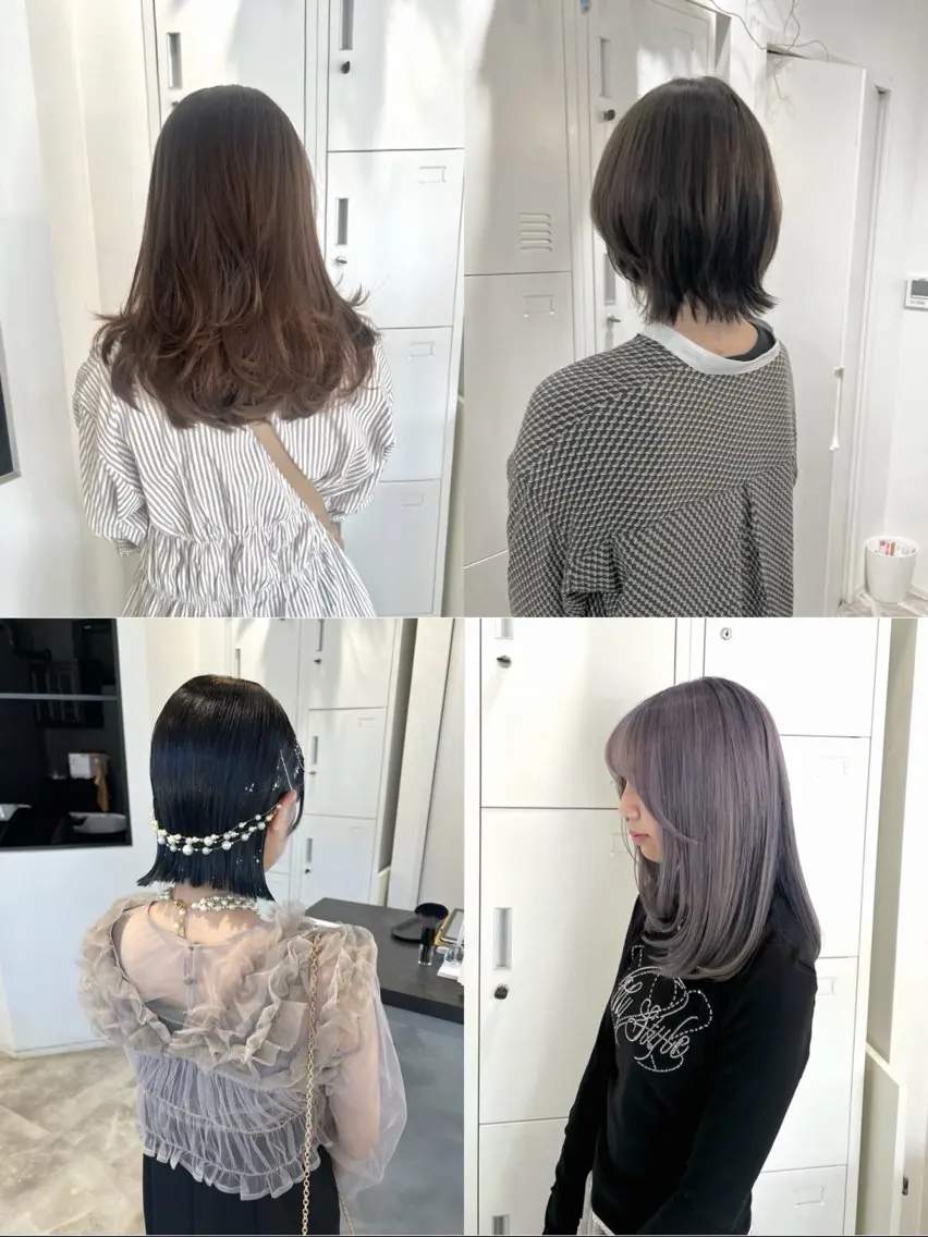 ロング カラー ヘアアレンジ 黒阪 なみのヘアスタイル