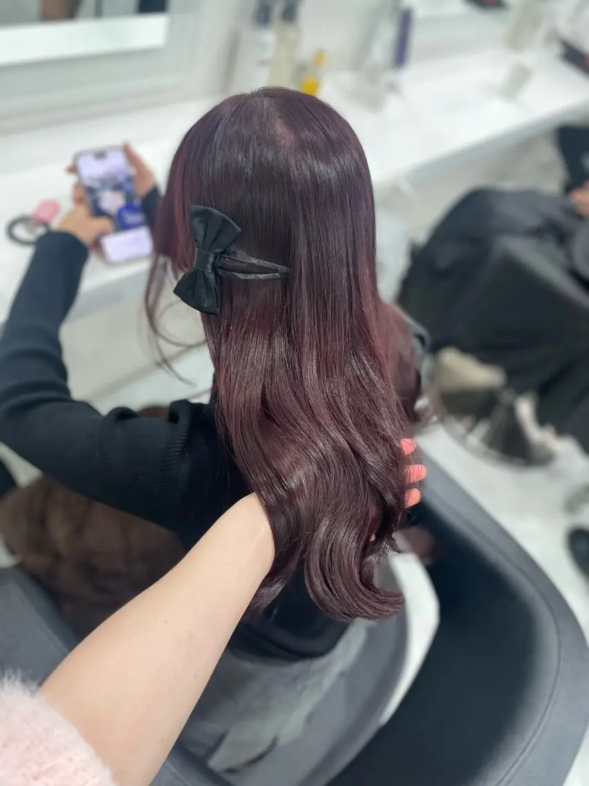 セミロング カラー ケアカラー 髪質改善 トリートメント 💗トレンドモテヘア Natsumi 💗のヘアスタイル