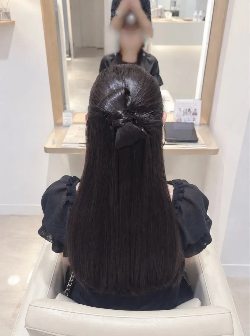 ヘアアレンジ 星夏୨୧ 透明感カラーのヘアスタイル