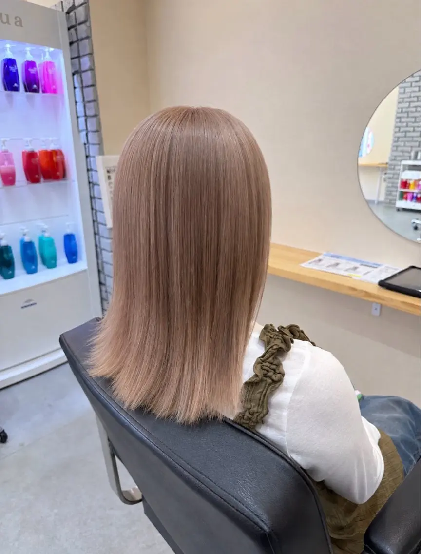 ミディアム ヘアカラー トリートメント 🍒透明感カラー /ダブルカラー🍒のヘアスタイル